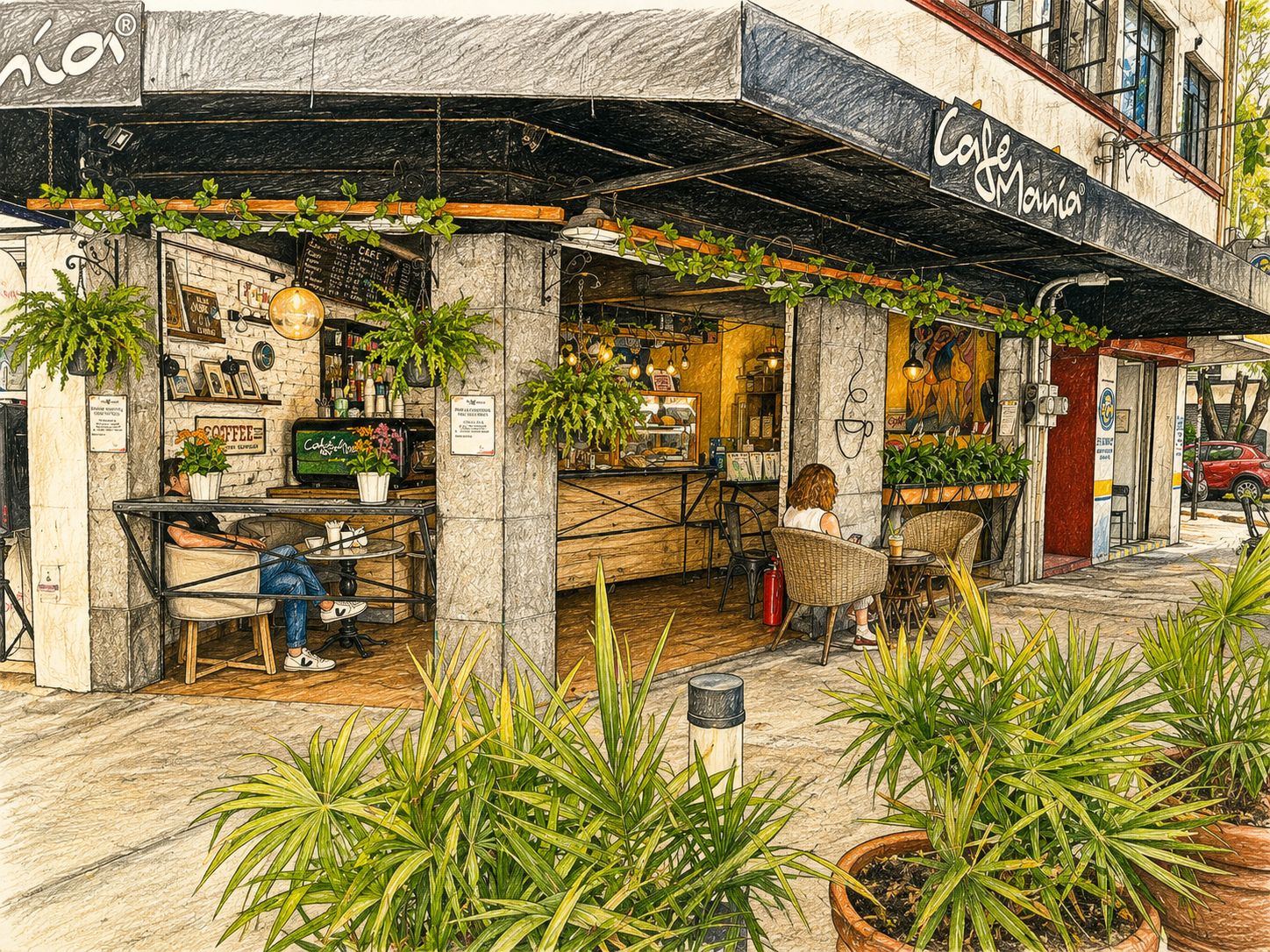 Fachada de Cafemanía